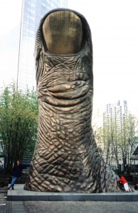 The Famous french sculpture La Pouce by César Baldaccini 