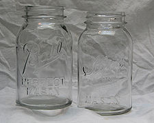 Antique Mason jars are very similar to today's Mason jars