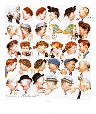 Norman Rockwell's Gossip